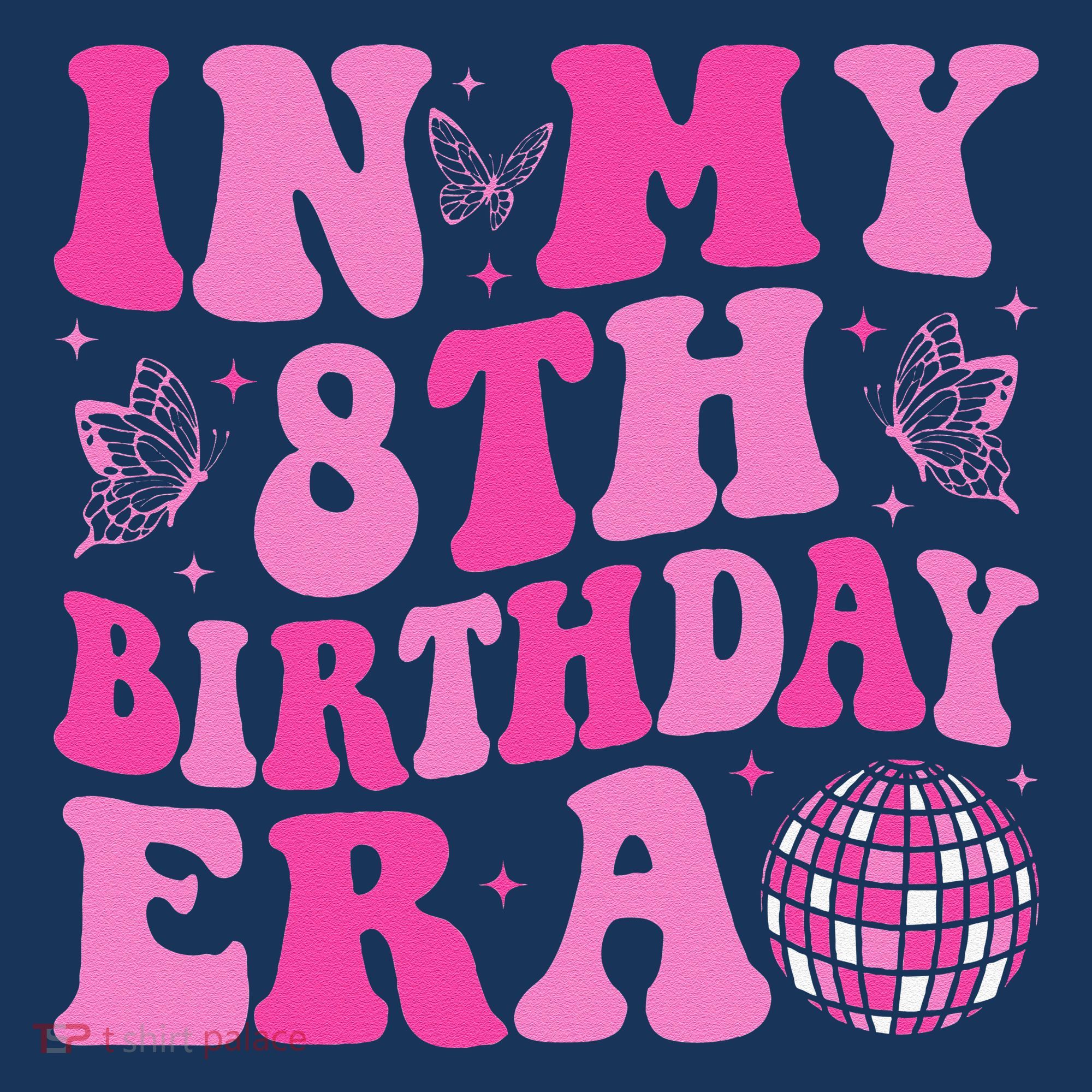 Groovy In My 8th Birthday Era Eight 8 Years Old Birthday Visor