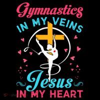 Gymnastics In My Veins Jesus In My Heart Funny Gift Coffee Mug thumb 5