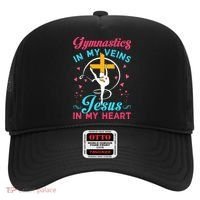 Gymnastics In My Veins Jesus In My Heart Funny Gift Hat thumb 0