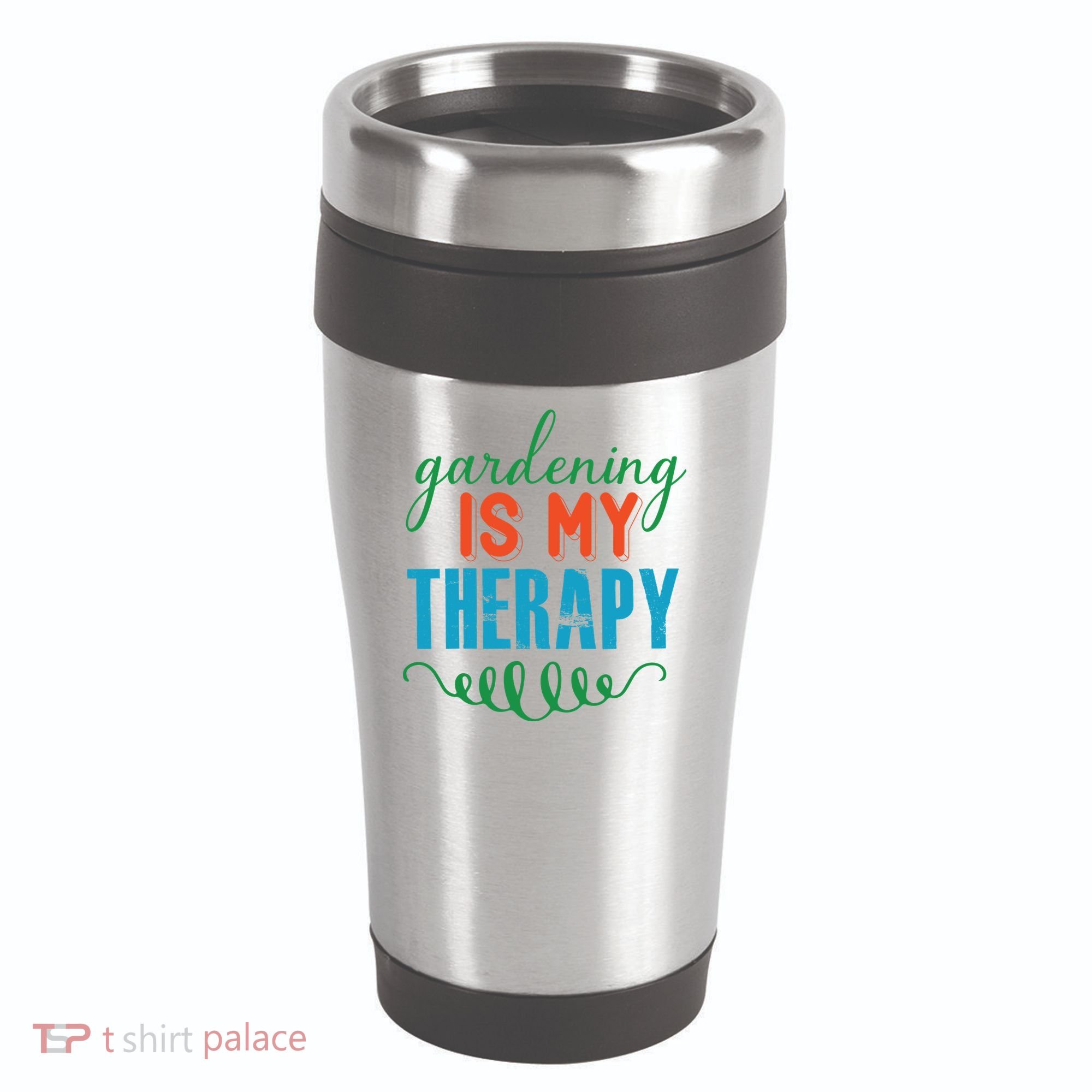 Gardening Is My Therapy 16oz Travel Tumbler
