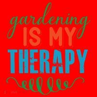 Gardening Is My Therapy Santa Hat thumb 1