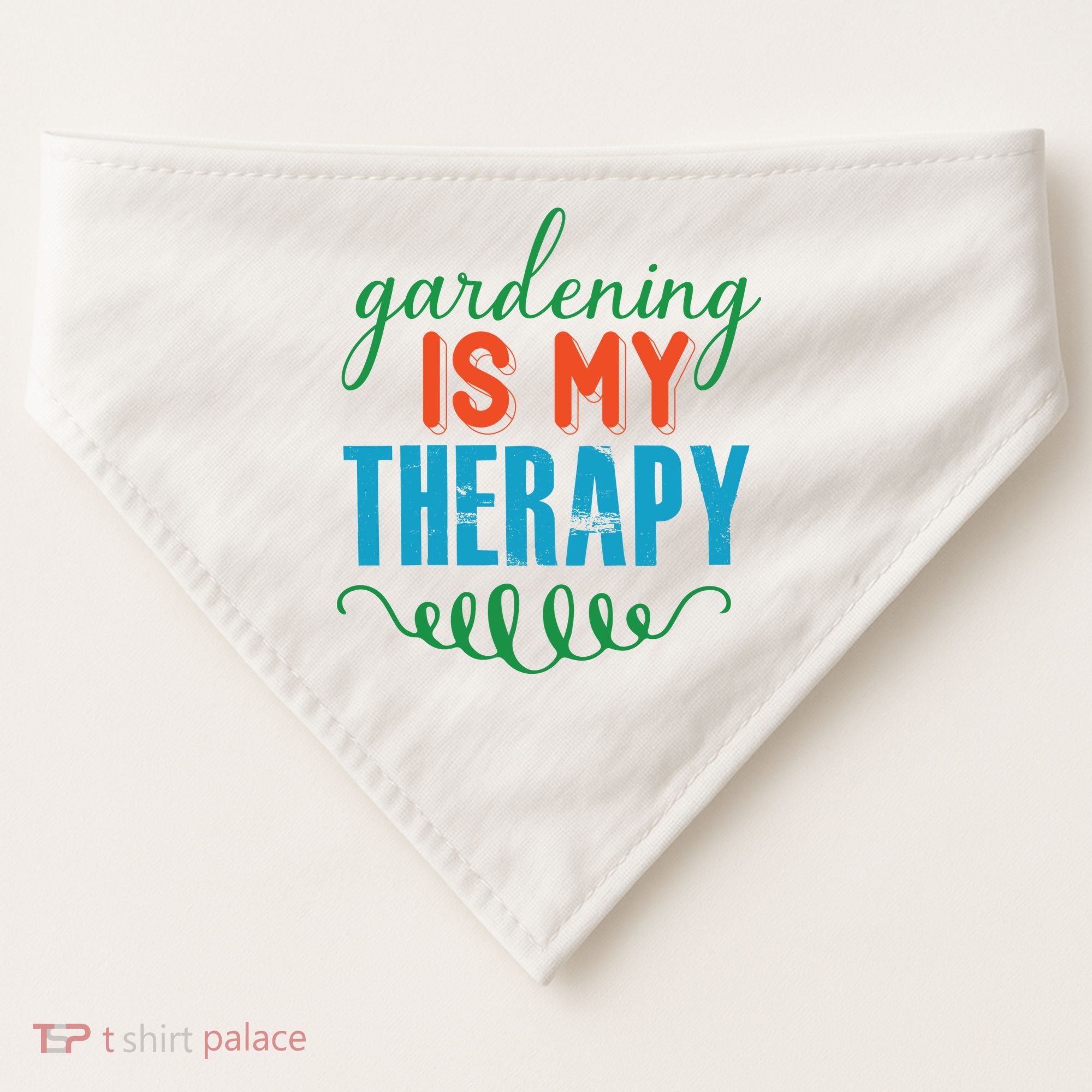 Gardening Is My Therapy USA-Made Doggie Bandana