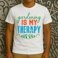 Gardening Is My Therapy T-Shirt thumb 3