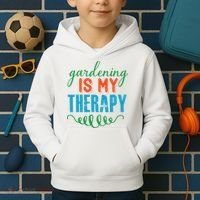 Gardening Is My Therapy Kids Hoodie thumb 2