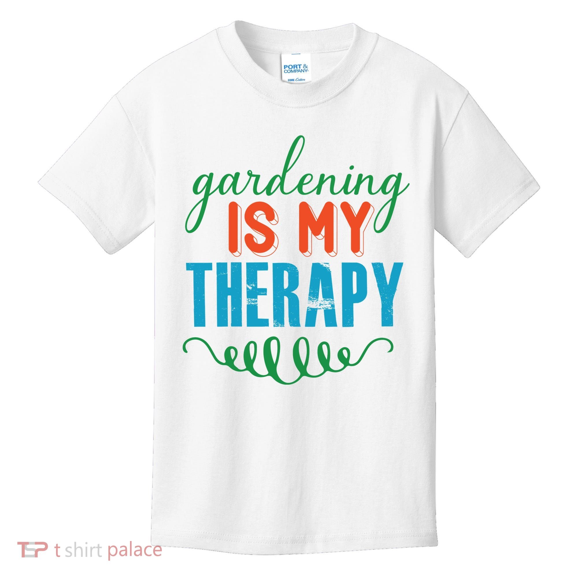 Gardening Is My Therapy Kids T-Shirt