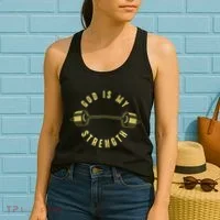 God Is My Strength Women's Tank Top thumb 2
