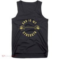 God Is My Strength Tank Top thumb 0