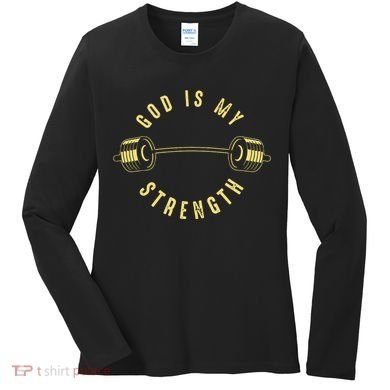 God Is My Strength Women's Long Sleeve Shirt