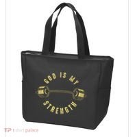 God Is My Strength Tote Bag thumb 3