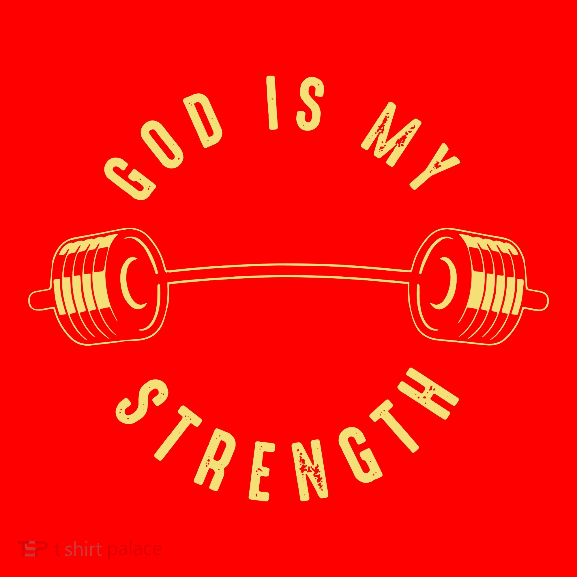 God Is My Strength Santa Hat