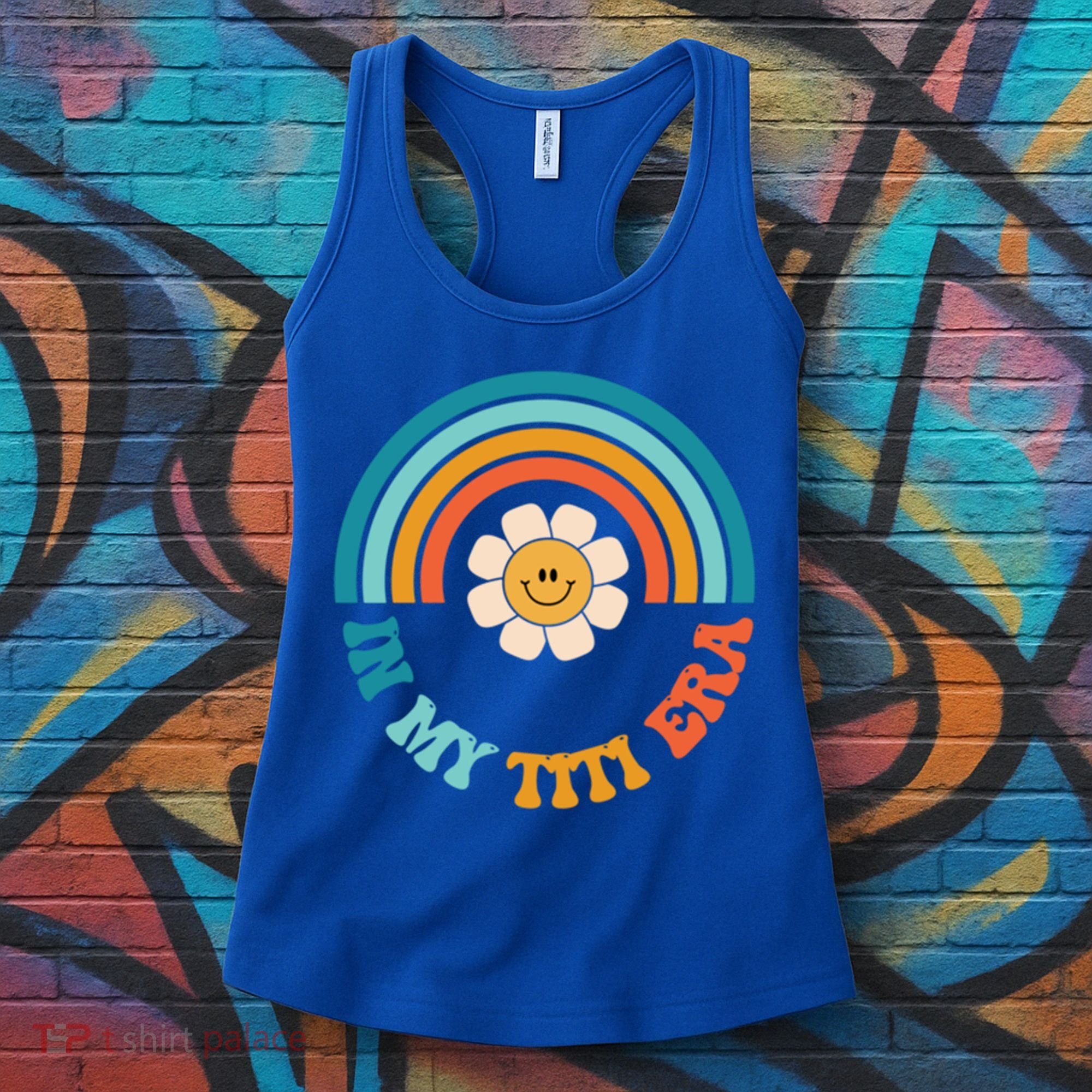 Groovy In My Titi Era Best Aunt Ever Auntie Funny Gift Women's Tank Top