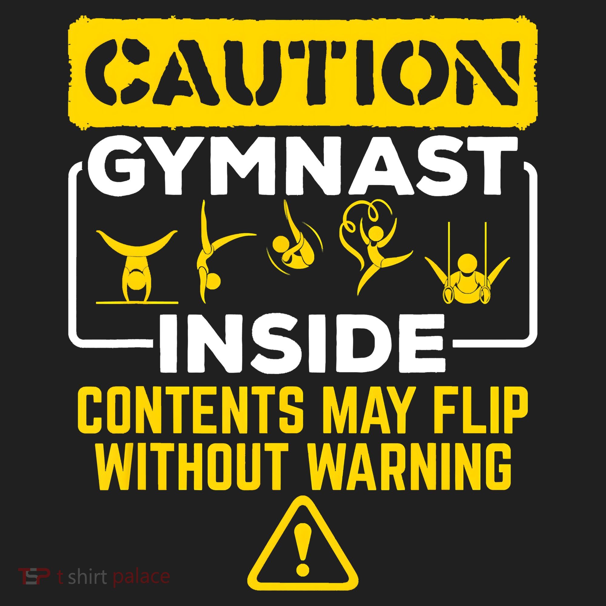 Gymnast Inside May Flip Without Warning Funny Gymnastics Women's Sweatshirt