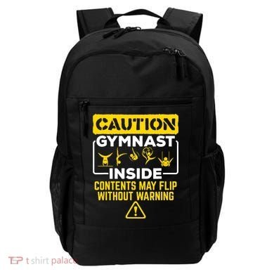 Gymnast Inside May Flip Without Warning Funny Gymnastics Backpack