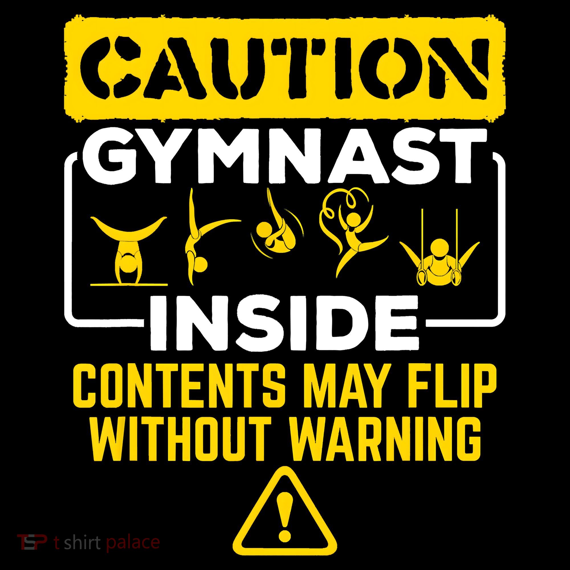 Gymnast Inside May Flip Without Warning Funny Gymnastics Women's Hoodie