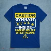 Gymnast Inside May Flip Without Warning Funny Gymnastics T-Shirt thumb 5