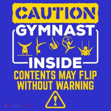 Gymnast Inside May Flip Without Warning Funny Gymnastics Tall Hoodie