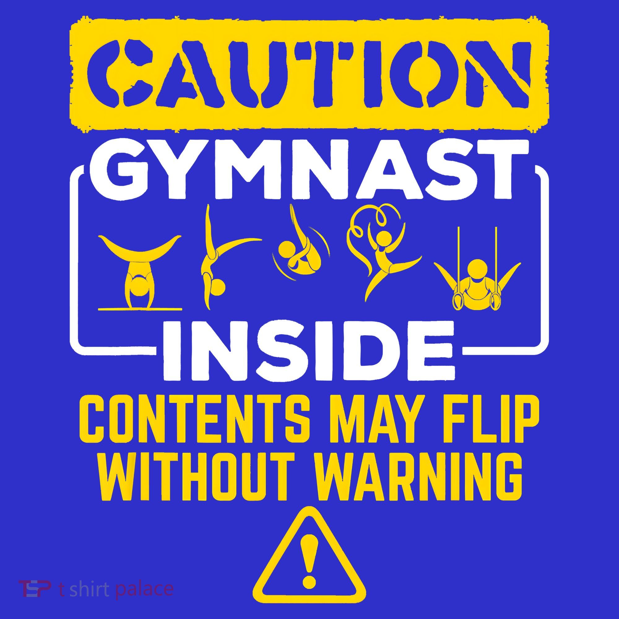 Gymnast Inside May Flip Without Warning Funny Gymnastics Kids Sweatshirt