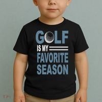 Golf Is My Favorite Season Gift For Dad Father's Day Toddler T-Shirt thumb 2