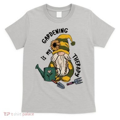Gardening Is My Therapy Gnome T-Shirt