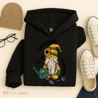 Gardening Is My Therapy Gnome Hoodie thumb 4