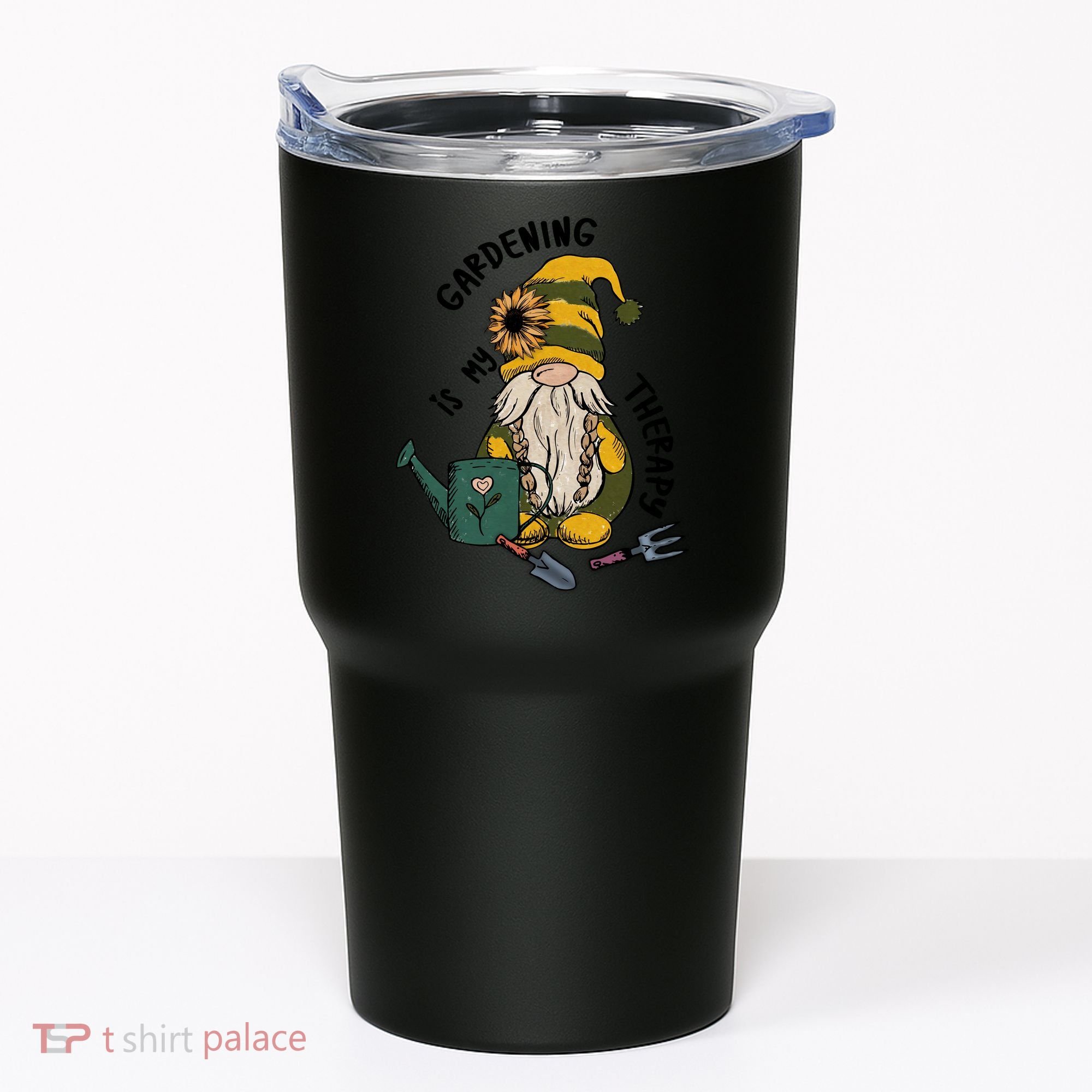 Gardening Is My Therapy Gnome Tumbler