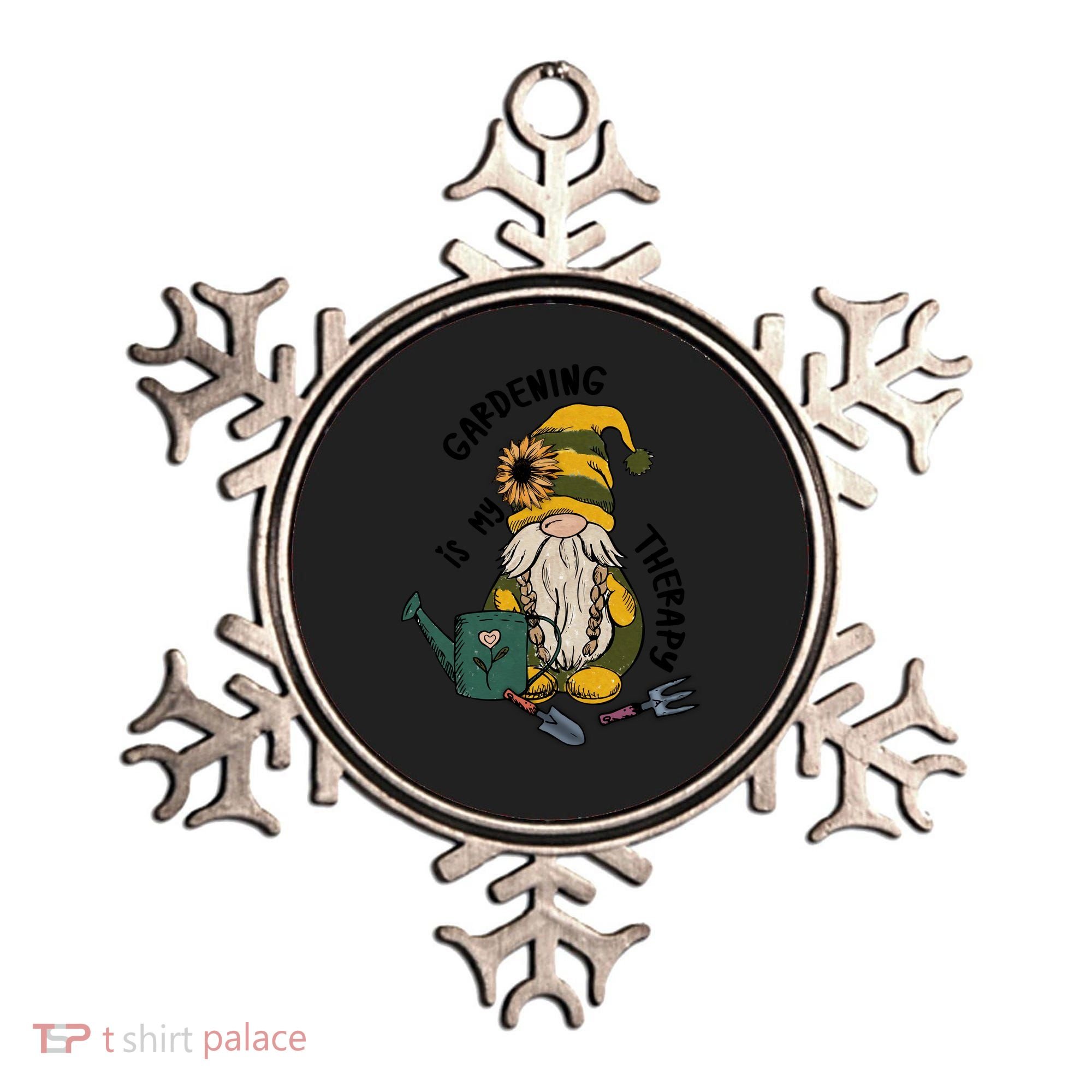 Gardening Is My Therapy Gnome Ornament
