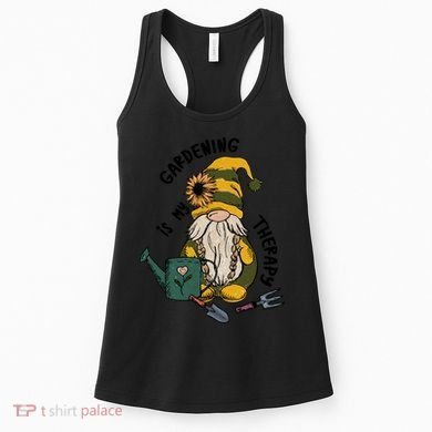 Gardening Is My Therapy Gnome Women's Tank Top
