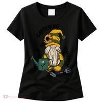 Gardening Is My Therapy Gnome Women's T-Shirt thumb 0