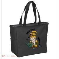 Gardening Is My Therapy Gnome Tote Bag thumb 2