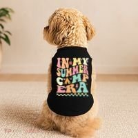 Groovy In My Summer Camp Era Retro Summer Camping Gift Doggie Tank thumb 2