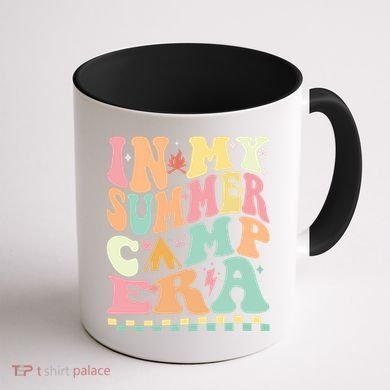 Groovy In My Summer Camp Era Retro Summer Camping Gift Coffee Mug back
