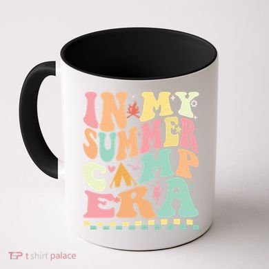 Groovy In My Summer Camp Era Retro Summer Camping Gift Coffee Mug