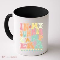 Groovy In My Summer Camp Era Retro Summer Camping Gift Coffee Mug thumb 0