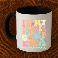 Groovy In My Summer Camp Era Retro Summer Camping Gift Coffee Mug thumb 2