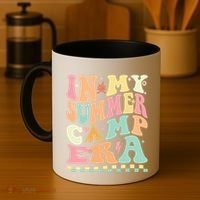 Groovy In My Summer Camp Era Retro Summer Camping Gift Coffee Mug thumb 4