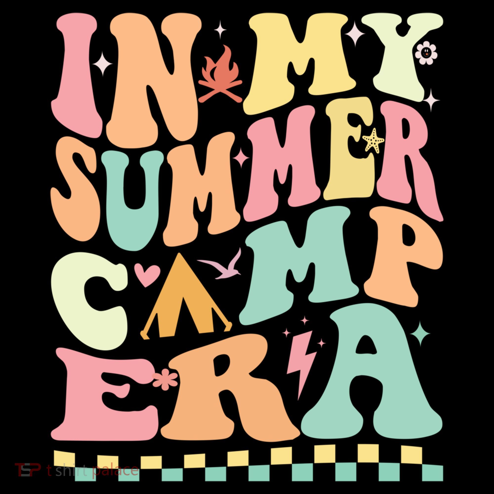 Groovy In My Summer Camp Era Retro Summer Camping Gift Coffee Mug