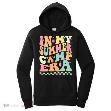 Groovy In My Summer Camp Era Retro Summer Camping Gift Women's Hoodie