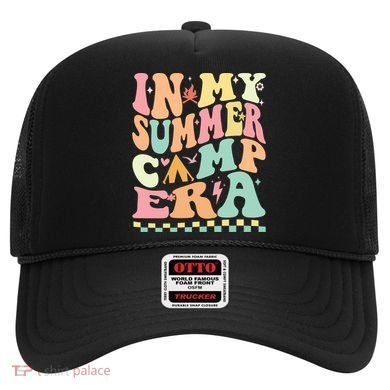 Groovy In My Summer Camp Era Retro Summer Camping Gift Hat