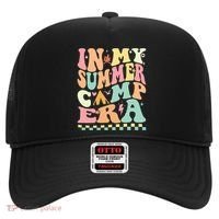 Groovy In My Summer Camp Era Retro Summer Camping Gift Hat thumb 0