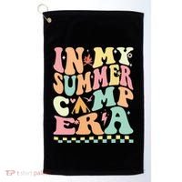 Groovy In My Summer Camp Era Retro Summer Camping Gift Golf Towel thumb 0