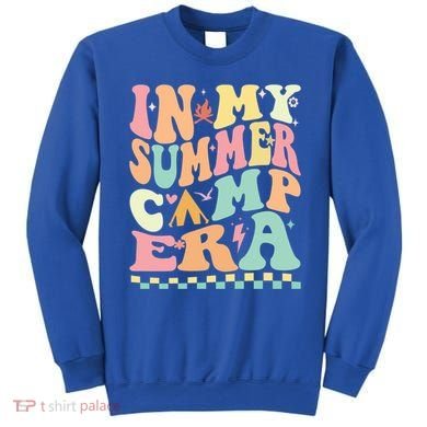 Groovy In My Summer Camp Era Retro Summer Camping Gift Sweatshirt