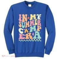 Groovy In My Summer Camp Era Retro Summer Camping Gift Sweatshirt thumb 0