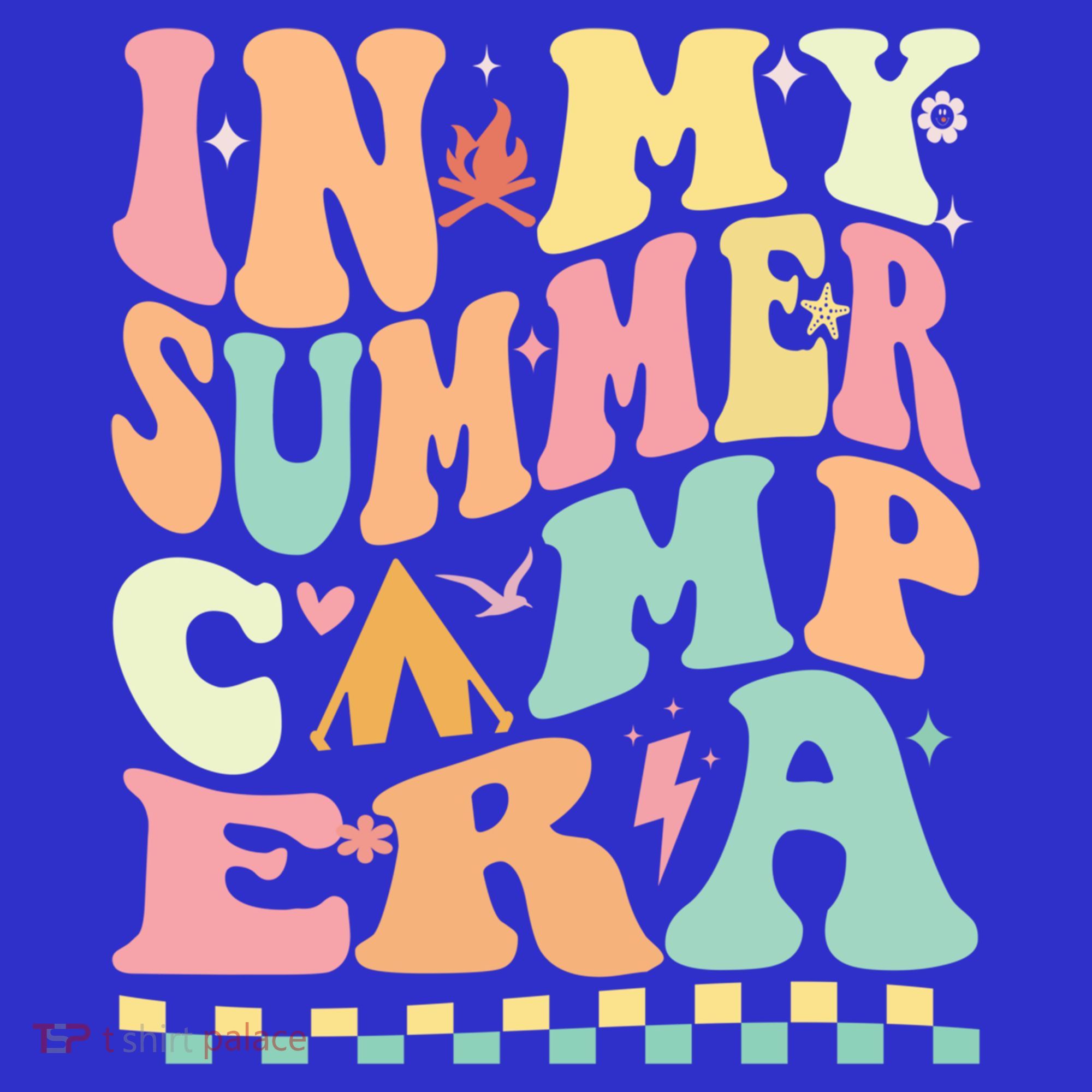 Groovy In My Summer Camp Era Retro Summer Camping Gift Sweatshirt