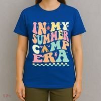 Groovy In My Summer Camp Era Retro Summer Camping Gift T-Shirt thumb 4