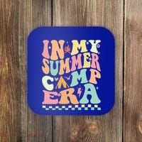 Groovy In My Summer Camp Era Retro Summer Camping Gift Coaster thumb 0