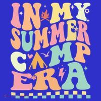Groovy In My Summer Camp Era Retro Summer Camping Gift Mousepad thumb 1
