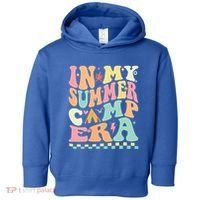 Groovy In My Summer Camp Era Retro Summer Camping Gift Toddler Hoodie thumb 0