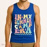 Groovy In My Summer Camp Era Retro Summer Camping Gift Tank Top thumb 3