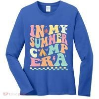 Groovy In My Summer Camp Era Retro Summer Camping Gift Women's Long Sleeve Shirt thumb 0