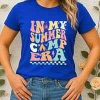 Groovy In My Summer Camp Era Retro Summer Camping Gift Women's T-Shirt thumb 2